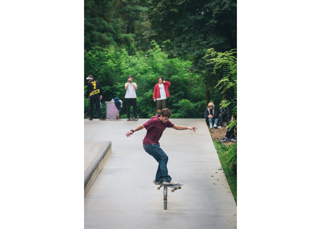 Marti Anastasov frontside feeble grind. / foto: Vašek Žalud