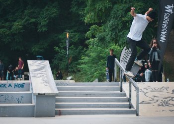 Tomáš Kopáček crooked grind. / foto: Vašek Žalud