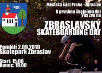 Městská část Praha - Zbraslav k prvnímu školnímu dni Vás zve na Zbraslavský Skateboarding Day