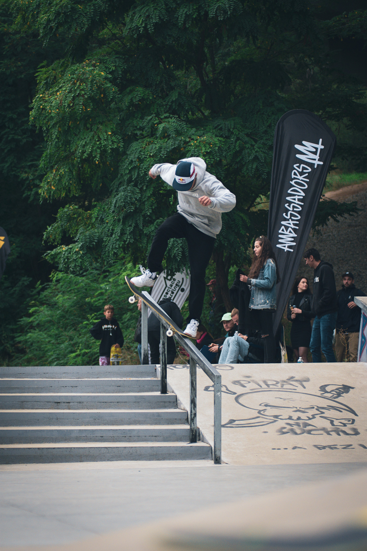 Maxim Habanec frontside nosebluntslide. / foto: Vašek Žalud