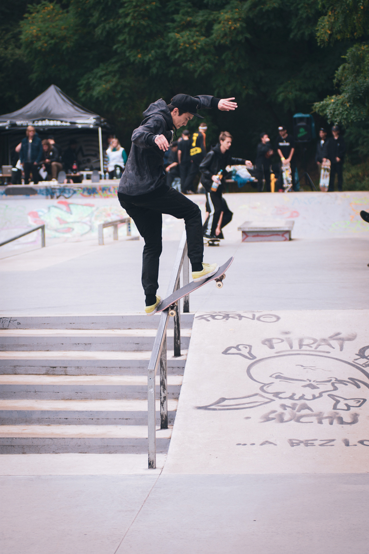 Kiko Nguyen frontside bluntslide. / foto: Vašek Žalud