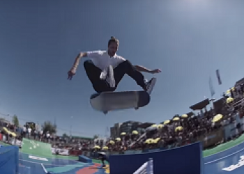 Adidas team na streetu při cestě na Skate Copa Court v Santiago de Chile!