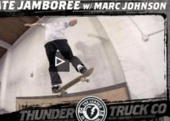 Marc Jonhson oslavil s partou jeho novou colorway Thunder trucks