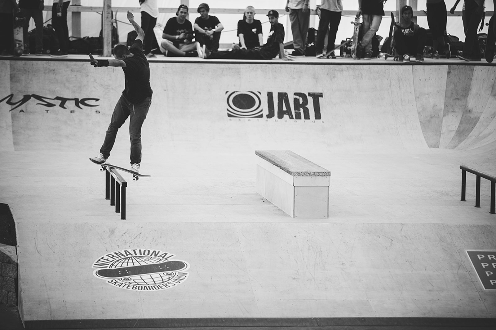 Vítěz předkvalifikace Rišo Tury v nollie fs boardslidu. Foto: Kubo Križo Vítěz předkvalifikace Rišo Tury v nollie fs boardslidu. Foto: Kubo Križo