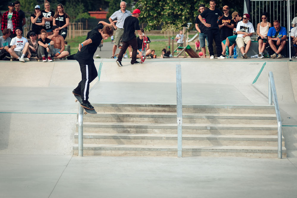 Honza Navrátil backside smith grind. / foto: Vašek Žalud